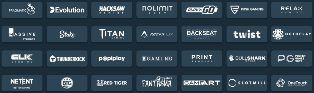 List of Stake Casino Slots Providers such as Pragmatic Play, Evolution Gaming, Microgaming, NetEnt, and BetSoft